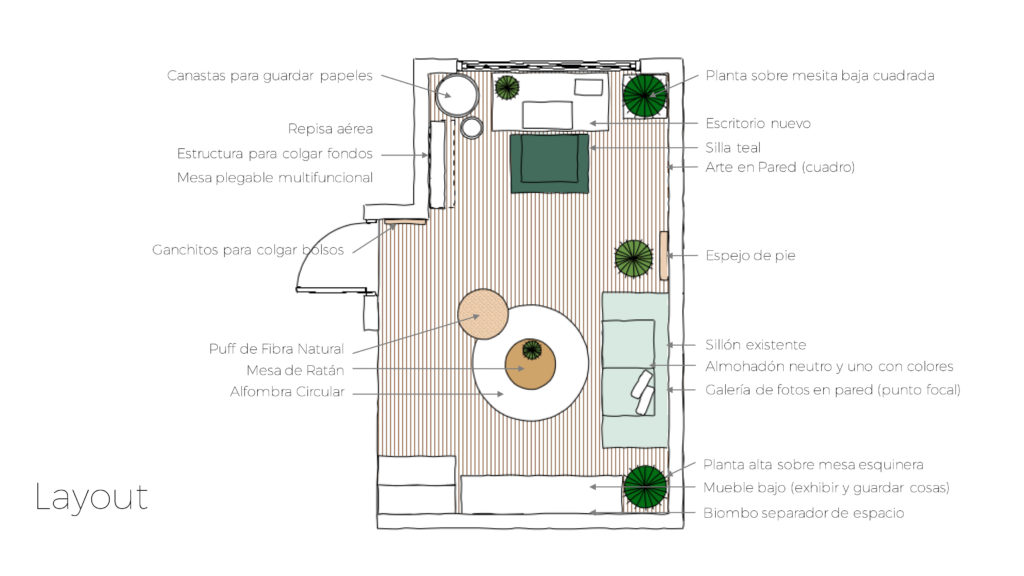 Floor plan design for Hopeful Outsiders studio