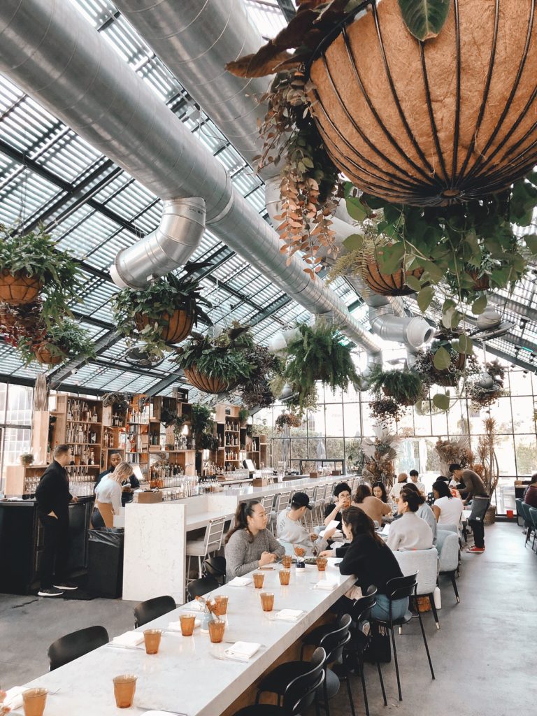 Open Air brunch at the Line, Los Angeles by Hopeful Outsiders