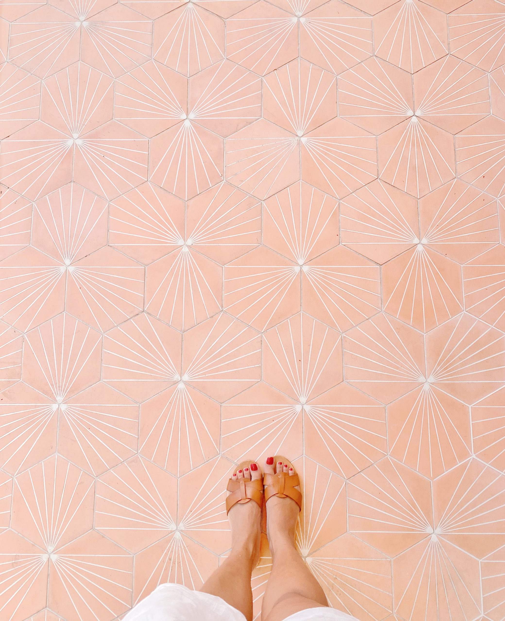 Wes Anderson meets Art Deco by Hopeful Outsiders. Pastel Tiles 